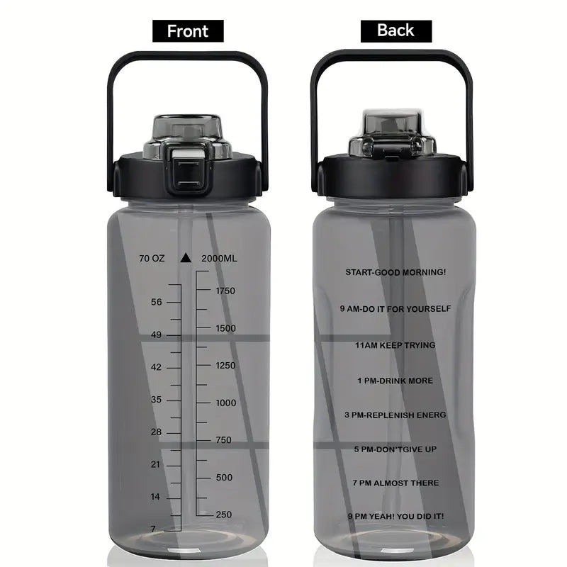 💧 HydraMate™ Insulated Water Bottle | Leak-Proof, Dual Lid & Storage Sleeve for Gym & Daily Hydration 🏋️♂️🚶♀️